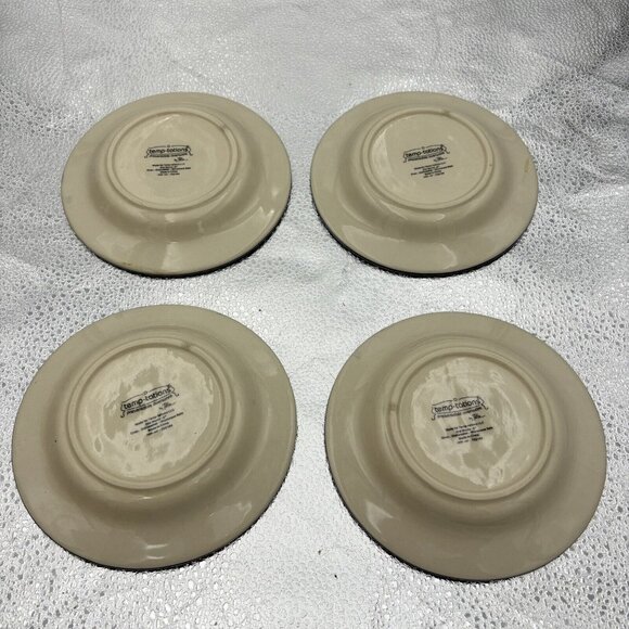 Temptations By Tara Mugs Desert Plate Set Of 8 Ovenware‎ Old World Blue **Read - Picture 4 of 16